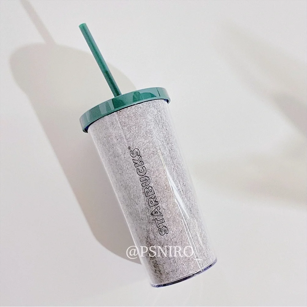 Starbucks Gray Felt Cold Cup Tumbler